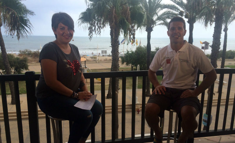 Gema Equino en una entrevista en Al sol del sur