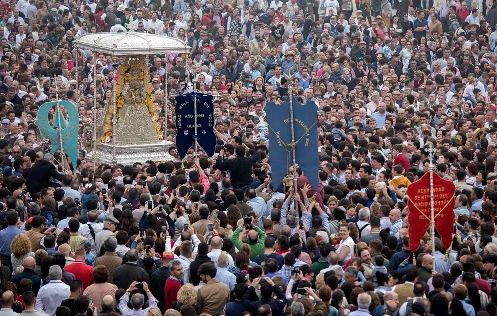 EL ROCIO , 21/05/18 HUELVA - SALIDA VIRGEN DEL ROCIO .
Foto: ALBERTO DIAZ