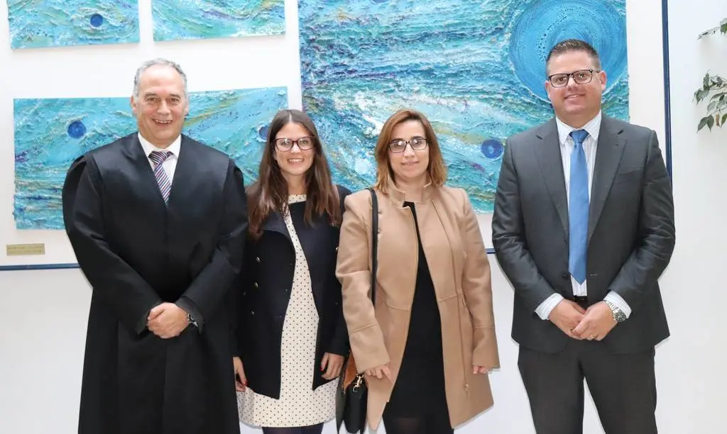 Javier de Vega y los abogados de su despacho Casandra Gener, Elena Ochoa y Juan Antonio Tinoco. 