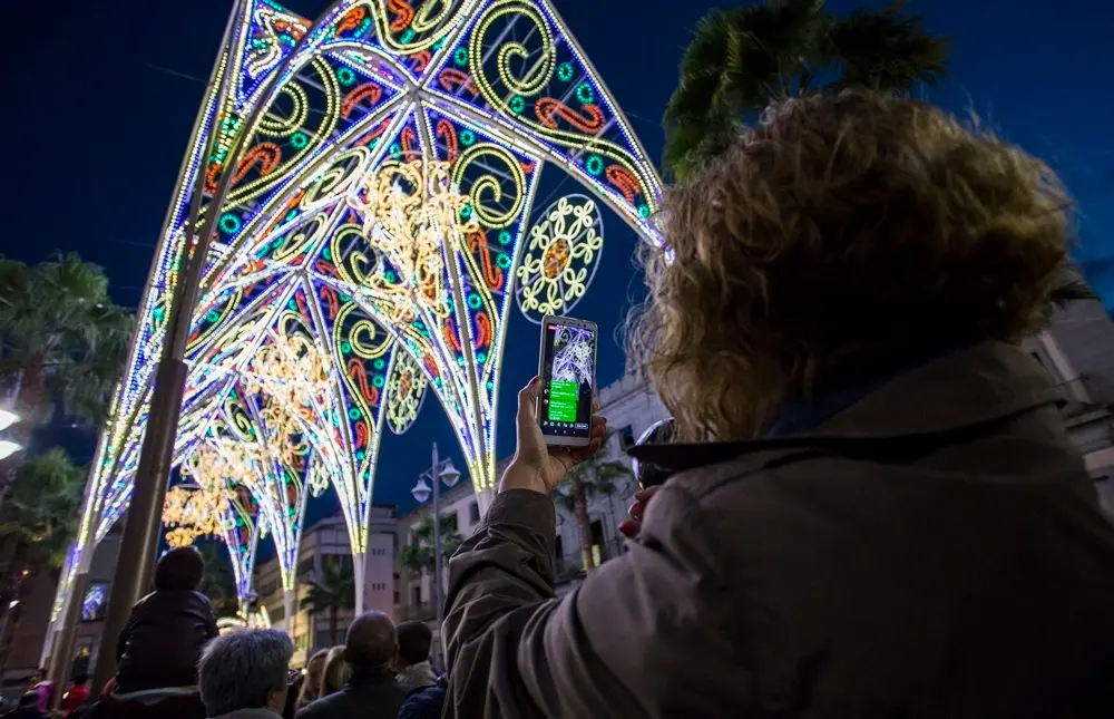HUELVA, 23/12/18 HUELVA - INAUGURACION LUCES NAVIDAD HUELVA .
Foto: ALBERTO DIAZ / AYUNTAMIENTO DE HUELVA