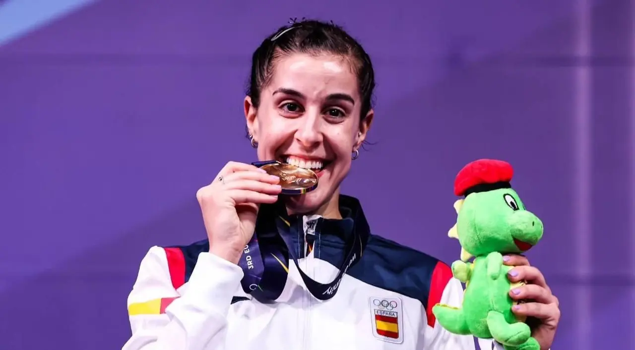 Carolina Mar&iacute;n se enfrentar&aacute; en los cuartos de final de los JJO de Par&iacute;s a la japonesa Aya Ohori. Fuente: Imagen de archivo