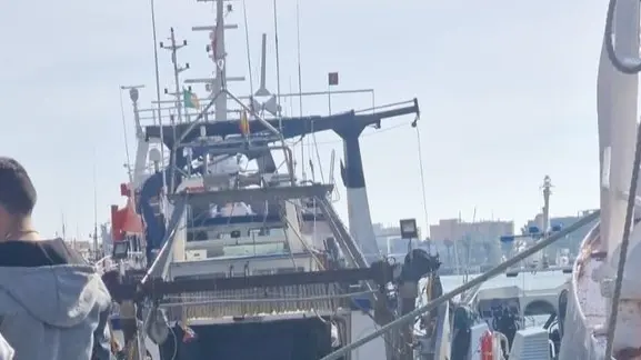 Pesquero interceptado con la droga en Isla Cristina