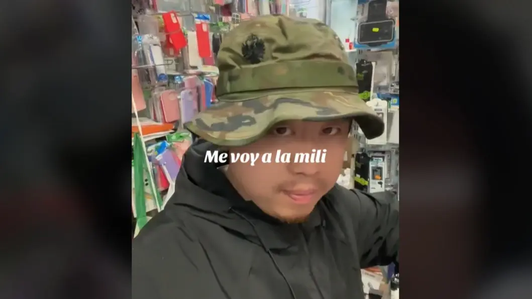 El Chinito de Huelva se va a la 'mili'. Tiktok: @ElChinito_jianli