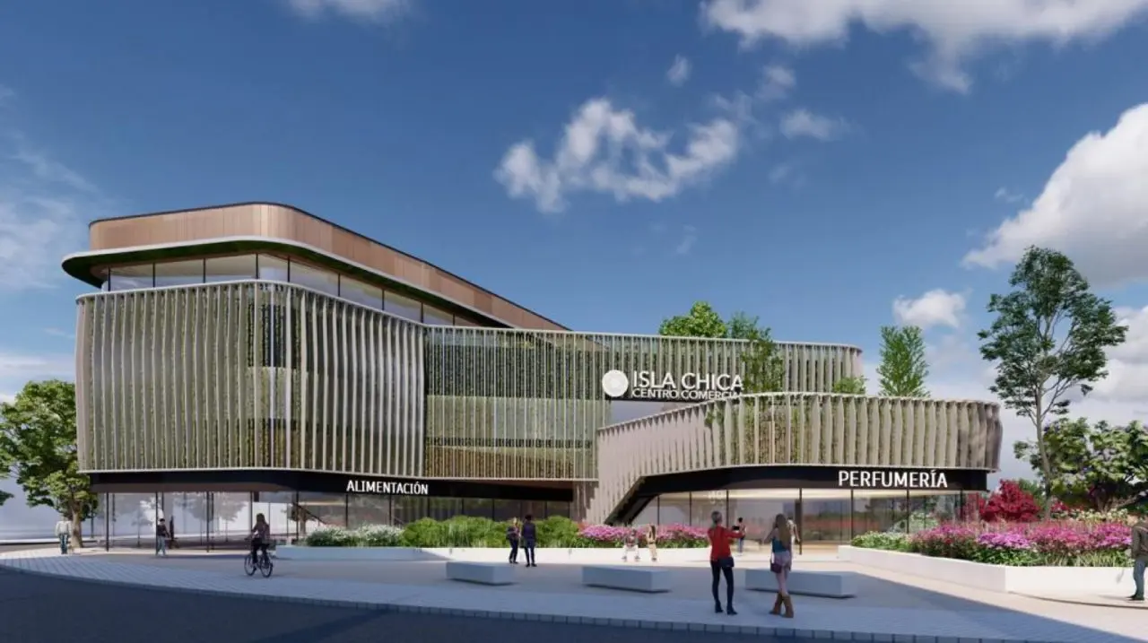 Isla Chica cada vez m&aacute;s cerca de contar con su centro comercial. Fuente: L&oacute;pez Real Inversiones