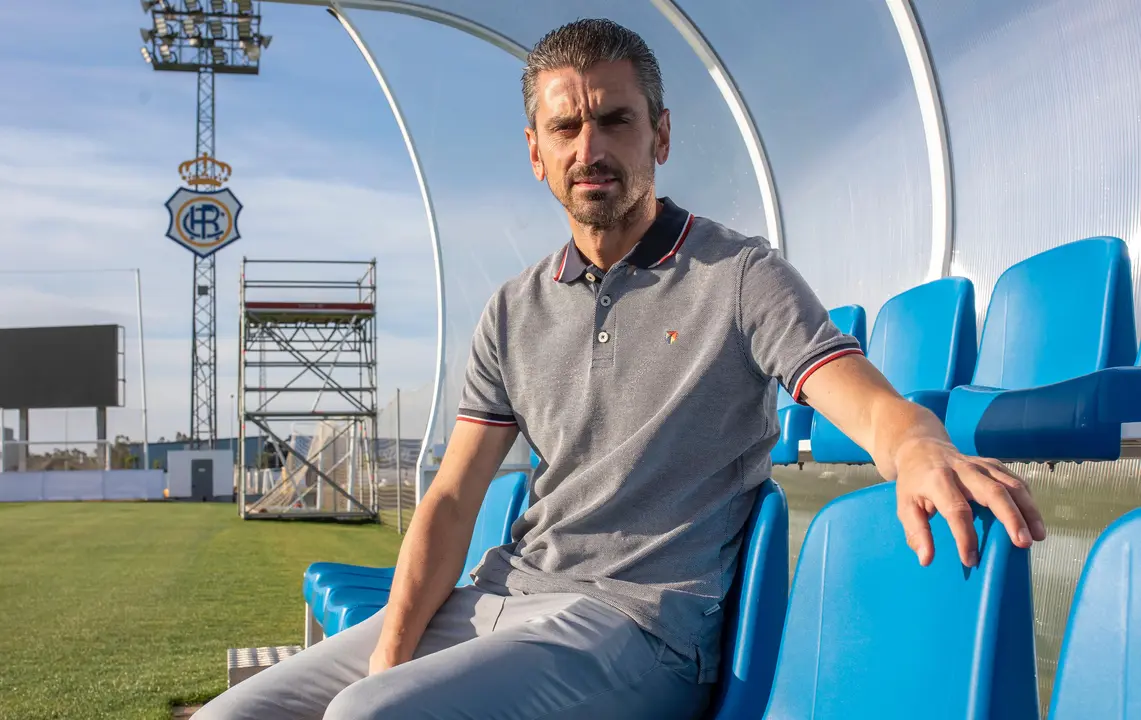 Juan Alfaro, director de l la cantera del Recreativo, uno de los art&iacute;fices de esta gran temporada. Fuente: Alberto D&iacute;az