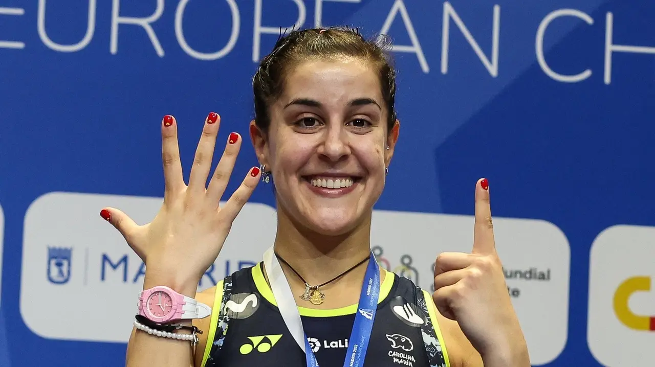 Carolina Mar&iacute;n debuta ma&ntilde;ana a partir de las cuatro de la madrugada en el Abierto de Indonesia. Fuente: Twitter oficial de Carolina Mar&iacute;n