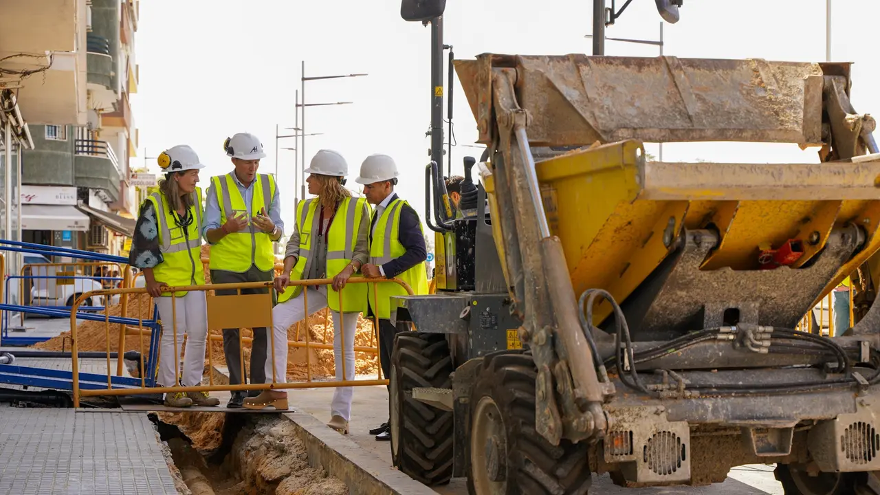 Visita a las obras de Aguas de Huelva