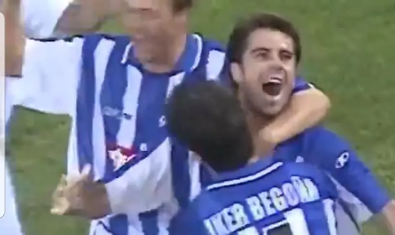 Ra&uacute;l Molina fue uno de los h&eacute;roes del ascenso en 2002 y del equipo que alcanz&oacute; la final de la Copa del Rey al a&ntilde;o siguiente. Fuente: Twitter oficial del Recreativo de Huelva