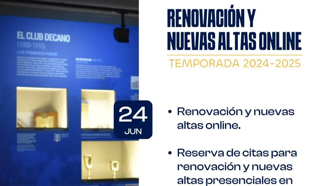 Comienzan las renovaciones y las altas online del Recre para la temporada 24-25. Fuente: Twitter oficial del Recreativo de Huelva
