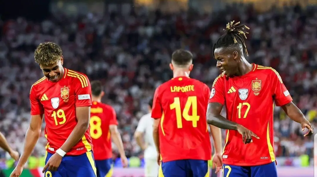 Espa&ntilde;a golea a Georgia por 4-1 y se ver&aacute; las caras con Alemania en los cuartos fe final. Fuente: Instagram personal de Alejandro Balde