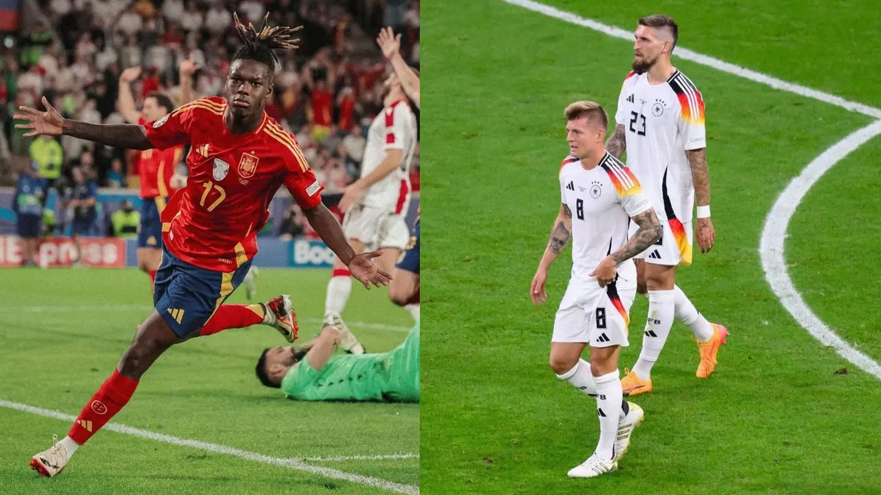 Esta tarde Espa&ntilde;a y Alemania se medir&aacute;n en un aut&eacute;ntico partidazo a partir de las 18 horas. Fuente: Instagram personal de Nico Williams y de Toni Kross