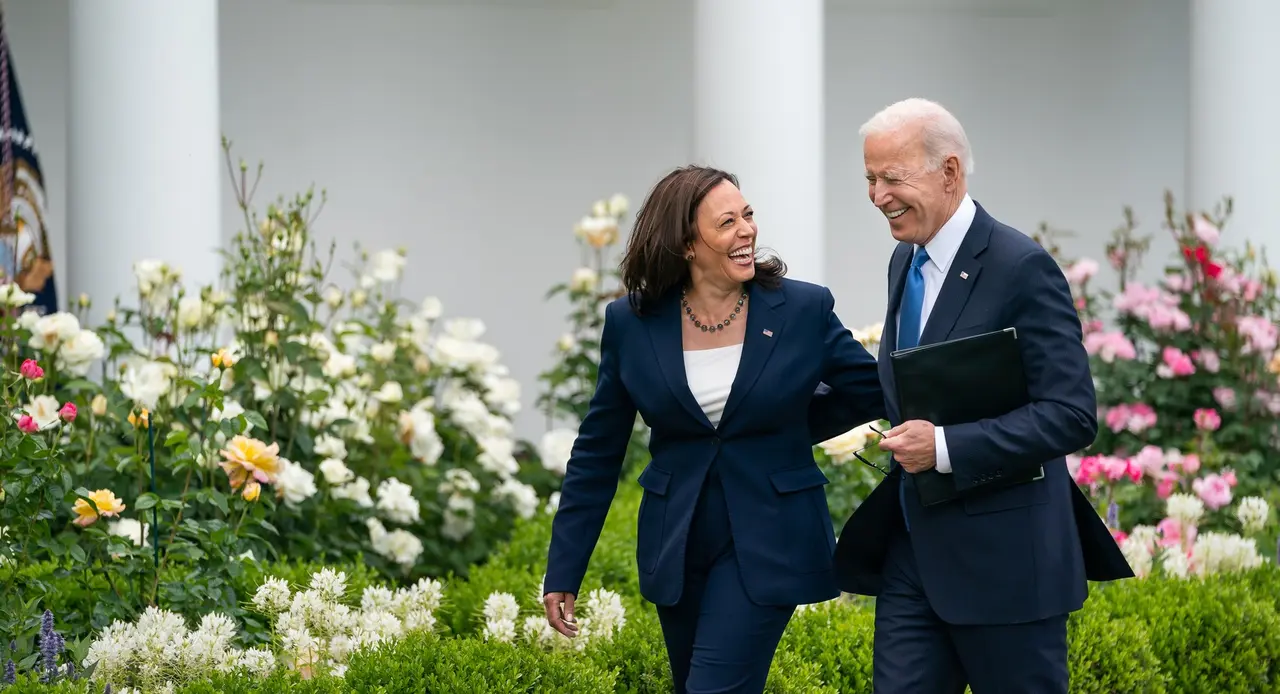 Biden pasea con Harrys