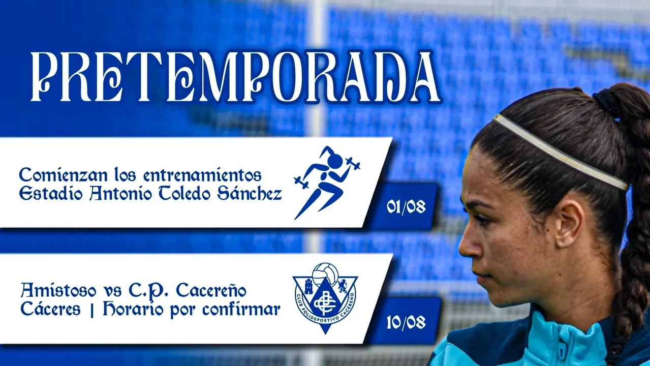 Fechas claves de la pretemporada del Sporting. Fuente: Twitter oficial del Sporting de Huelva