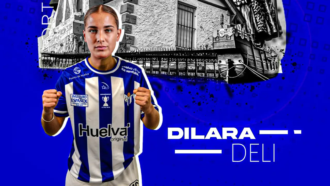 El Sporting de Huelva ficha a Deli. Fuente: Twitter Sporting de Huelva