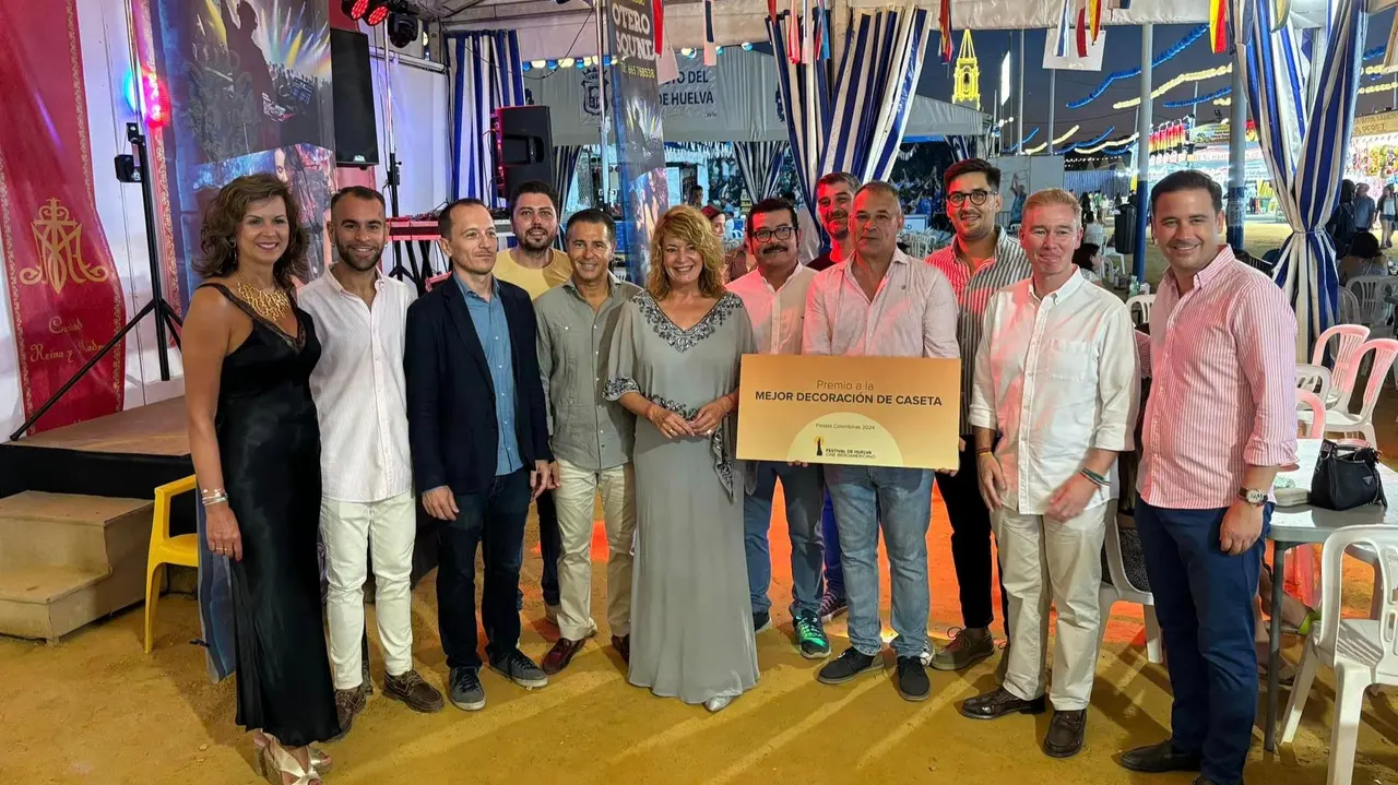Premio concedido a la caseta de la Hermandad de la Fe.