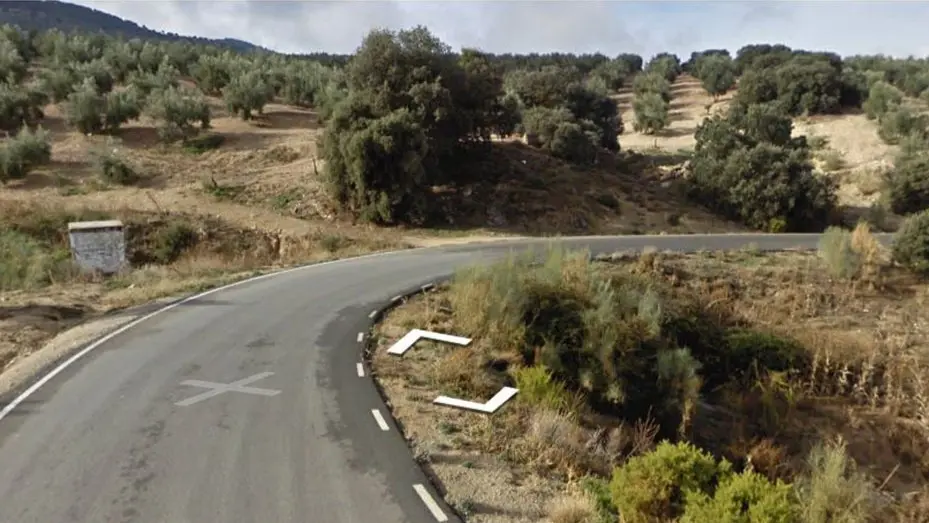 Zona de olivar donde se ha producido el accidente de Pi&ntilde;ar. Foto: Emergencias 112 Andaluc&iacute;a