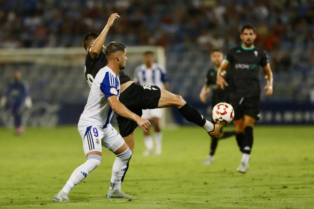 Imagen de un reciente partido del Recre