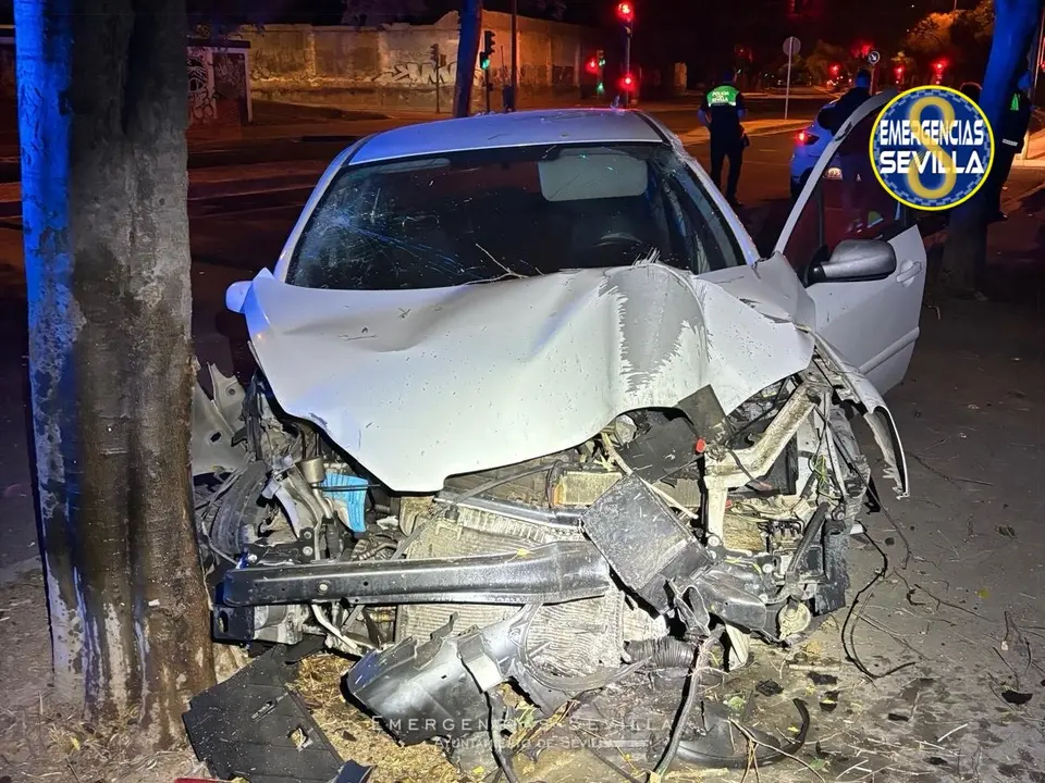 As&iacute; qued&oacute; el coche tras el impacto