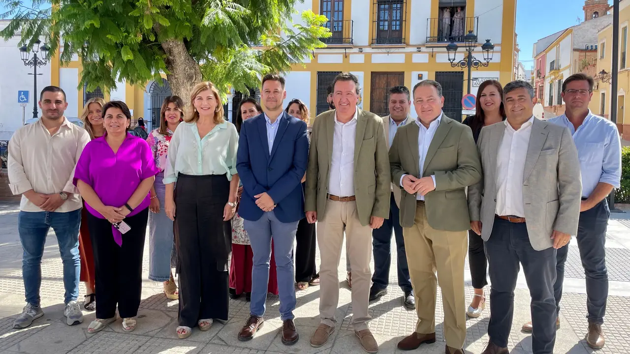 Reuni&oacute;n comarcal del PP con alcaldes del Condado de Huelva