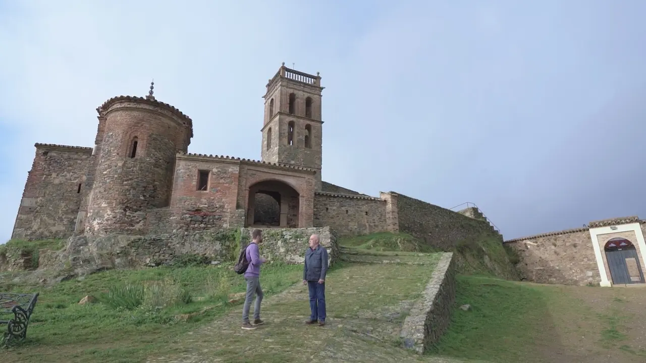La serie rodando en Almonaster la Real