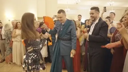 Mar&iacute;a Isabel sorprendiendo en una boda. Captura de S&iacute; Quiero