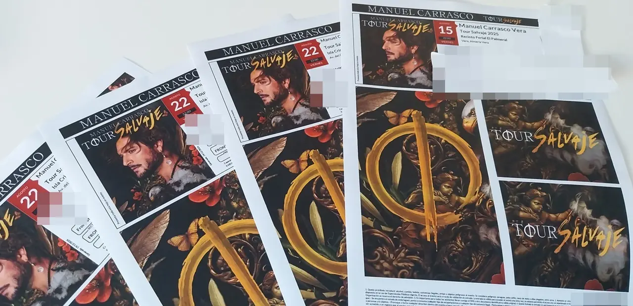 Entradas para el concierto de M. Carrasco del pr&oacute;ximo a&ntilde;o