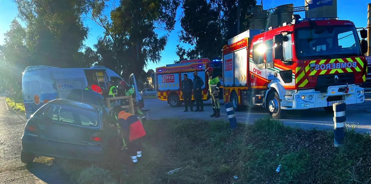 As&iacute; fue el aparatoso accidente de tr&aacute;fico en Niebla