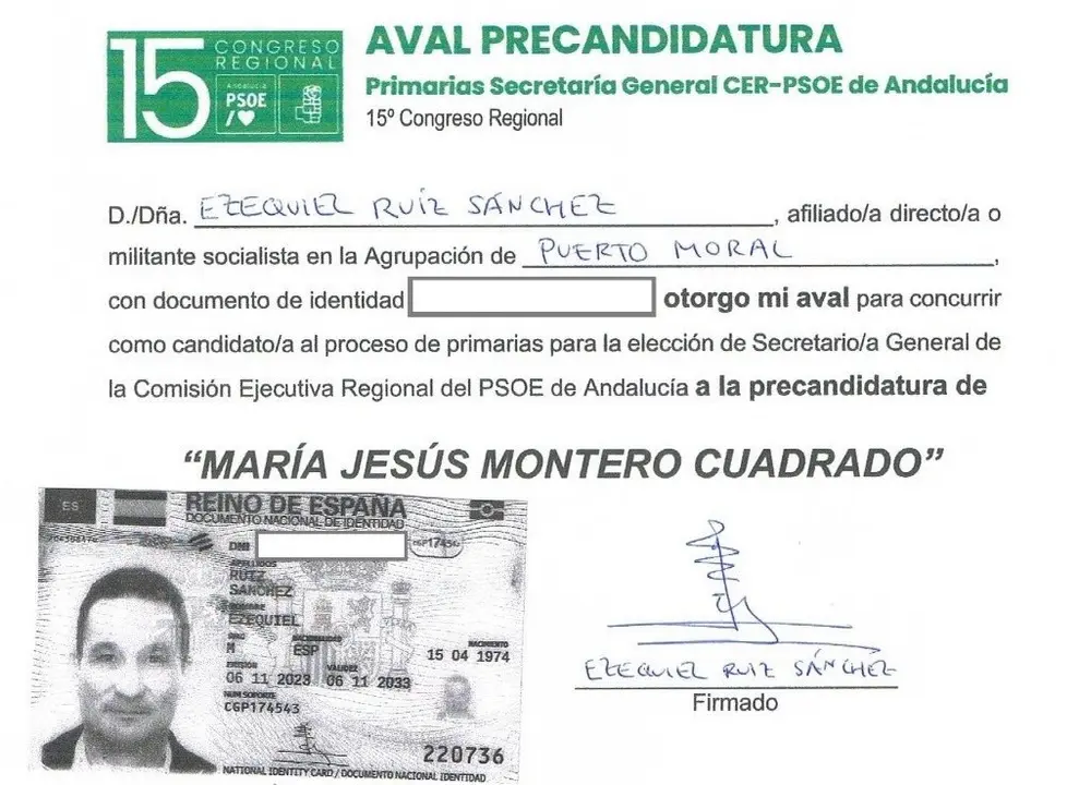 Aval a Mar&iacute;a Jes&uacute;s Montero