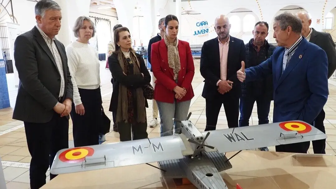 Exposici&oacute;n aviaci&oacute;n militar Centenario de Plus Ultra. Fuente: Ayuntamiento de Palos de la Frontera