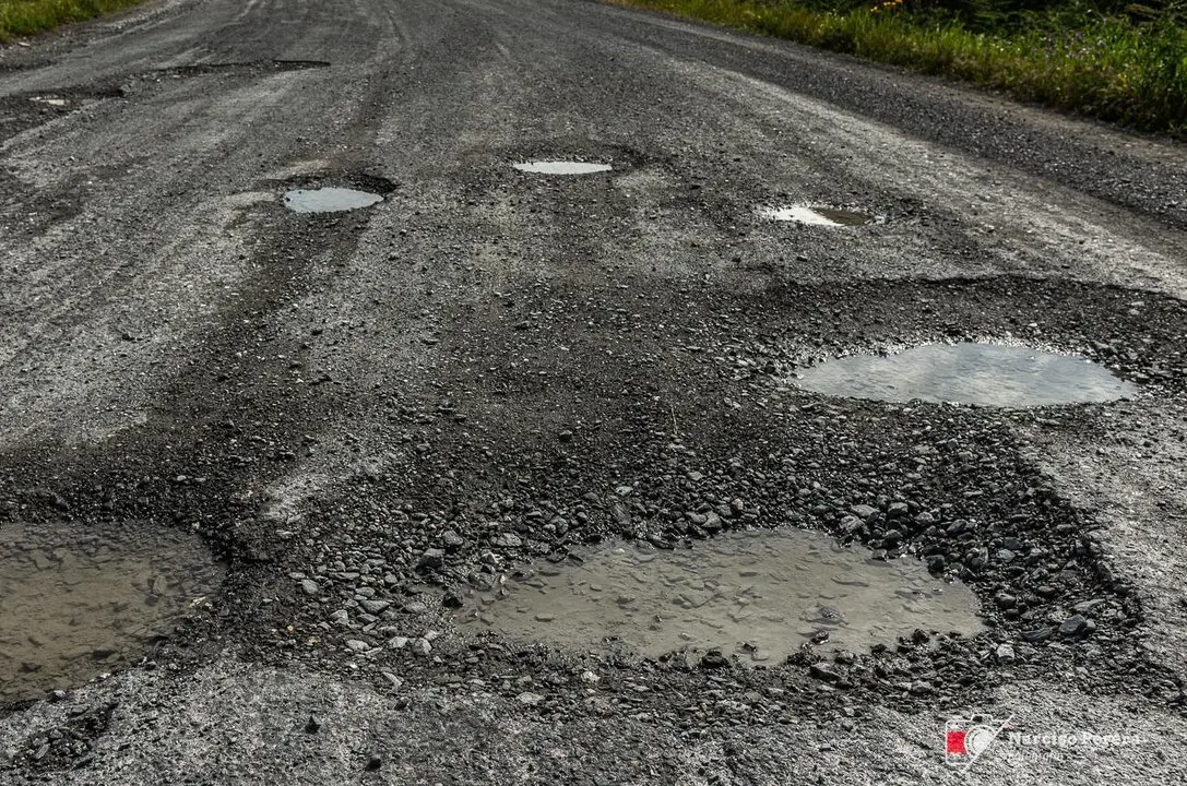 As&iacute; se encuentra la carretera de Minas de Herrer&iacute;as
