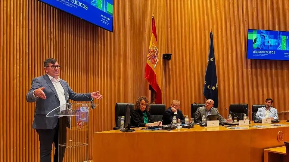 Antonio Beltr&aacute;n en el Congreso de los Diputados. Fuente: Facebook Antonio Beltr&aacute;n