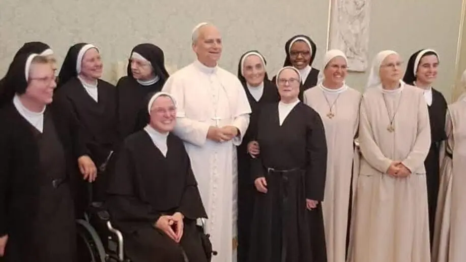 La Madre Superiora de las Agustinas de Huelva mantiene un encuentro con el Papa Le&oacute;n XIV en el Vaticano | Fuente: Buena Muerte.