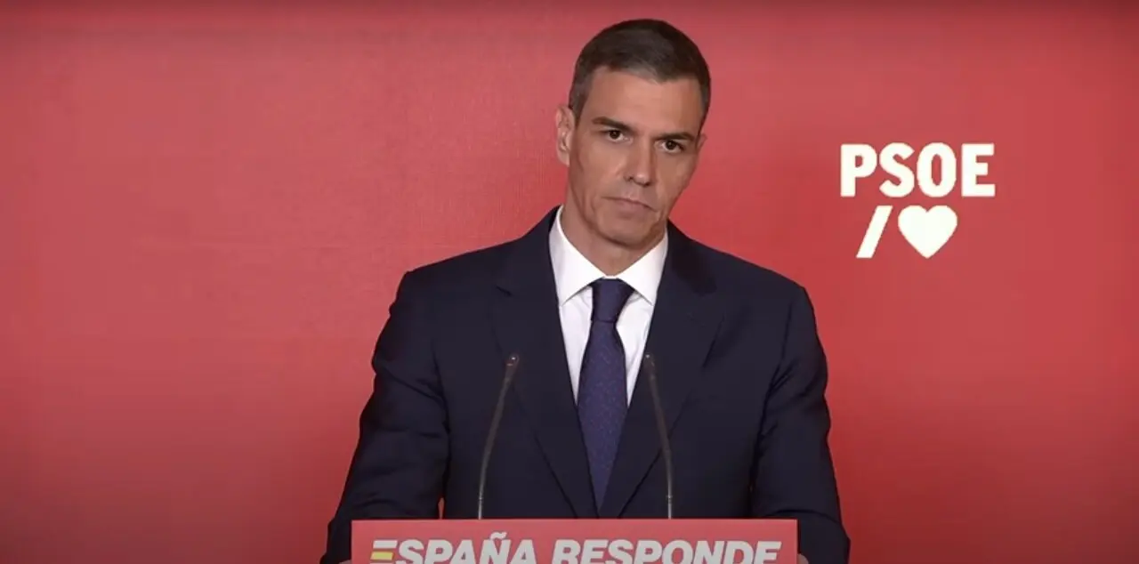 S&aacute;nchez en su comparecencia ante los medios este jueves