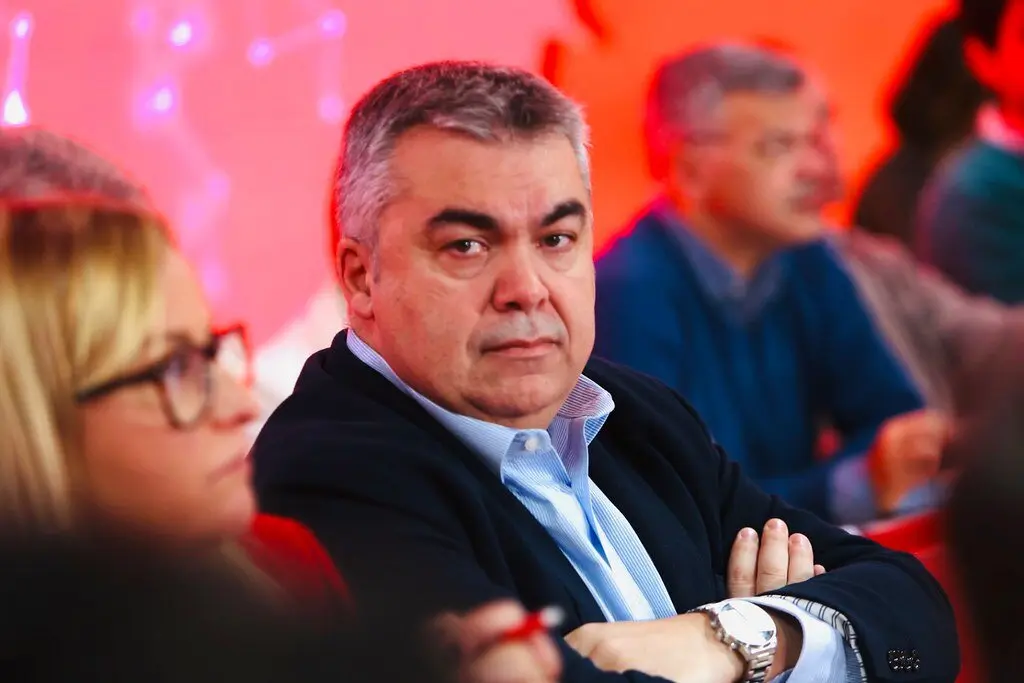 Santos Cerd&aacute;n en un acto del PSOE