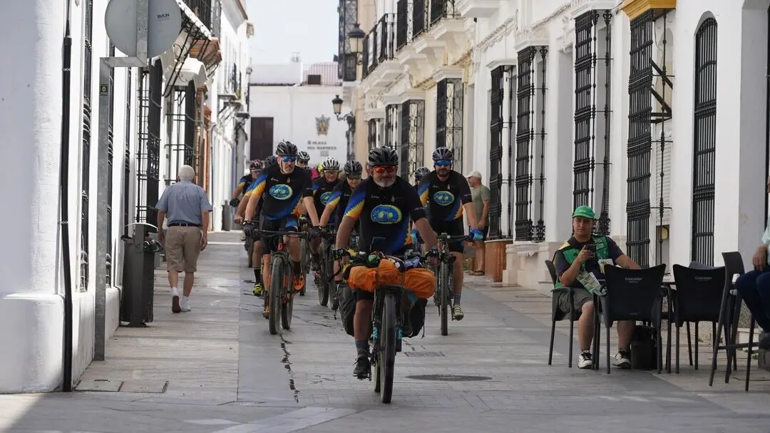 Juan Jos&eacute; Fern&aacute;ndez llegando a Moguer. Fuente: Ayto. Moguer