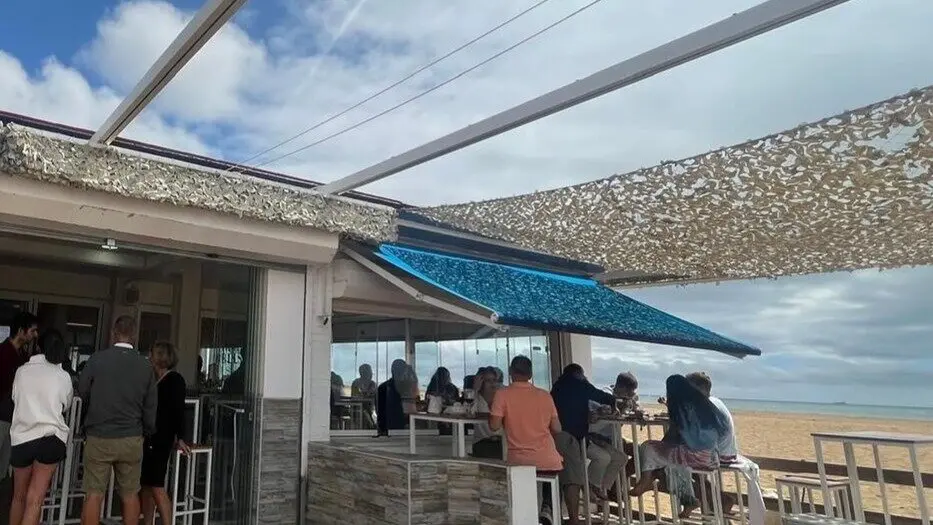 Restaurante Miramar en Punta Umbria. Imagen de archivo