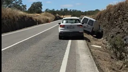 Imagen del accidente. Fuente: V&iacute;deo de Tiktok de Jos&eacute; Dami&aacute;n Gonz&aacute;lez