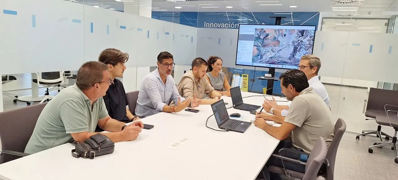 Reuni&oacute;n del alcalde de Niebla con responsables de Endesa