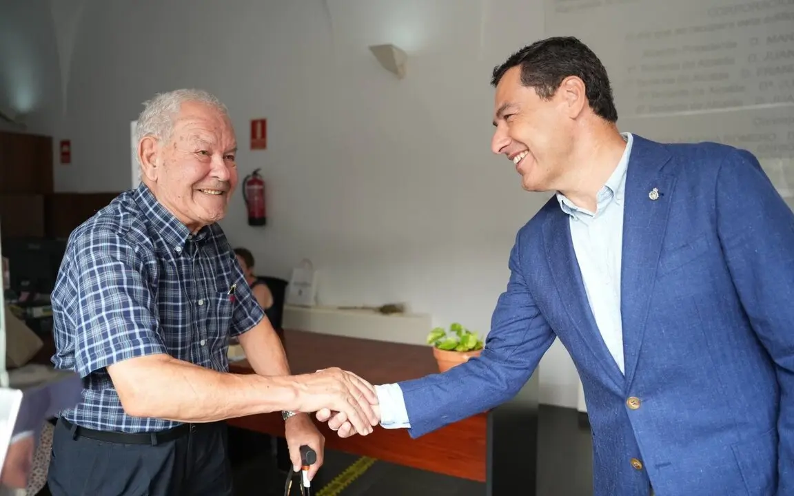 Moreno durante su visita a Archidona
