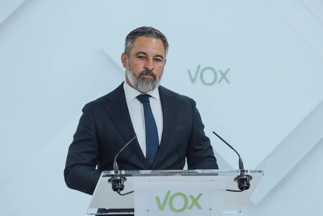 Abascal en una reciente comparecencia