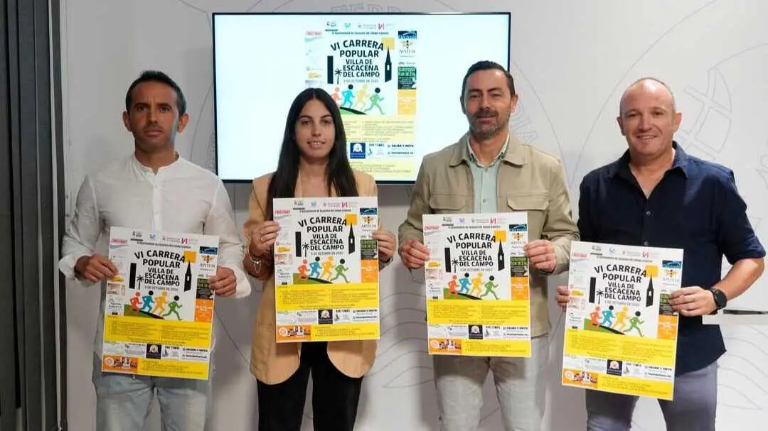 Presentaci&oacute;n de la VI Carrera Popular "Villa de Escacena del Campo". Fuente: Diputaci&oacute;n de Huelva