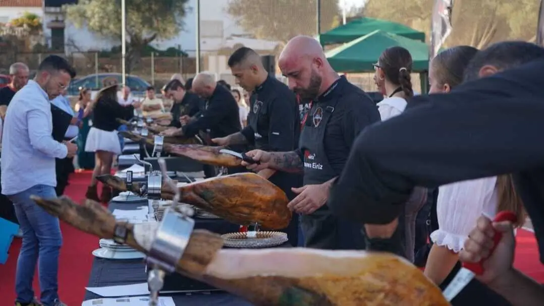 Concurso de Cortadores de Jam&oacute;n de Corteconcepci&oacute;n 2024. Fuente: Facebook Diputaci&oacute;n de Huelva
