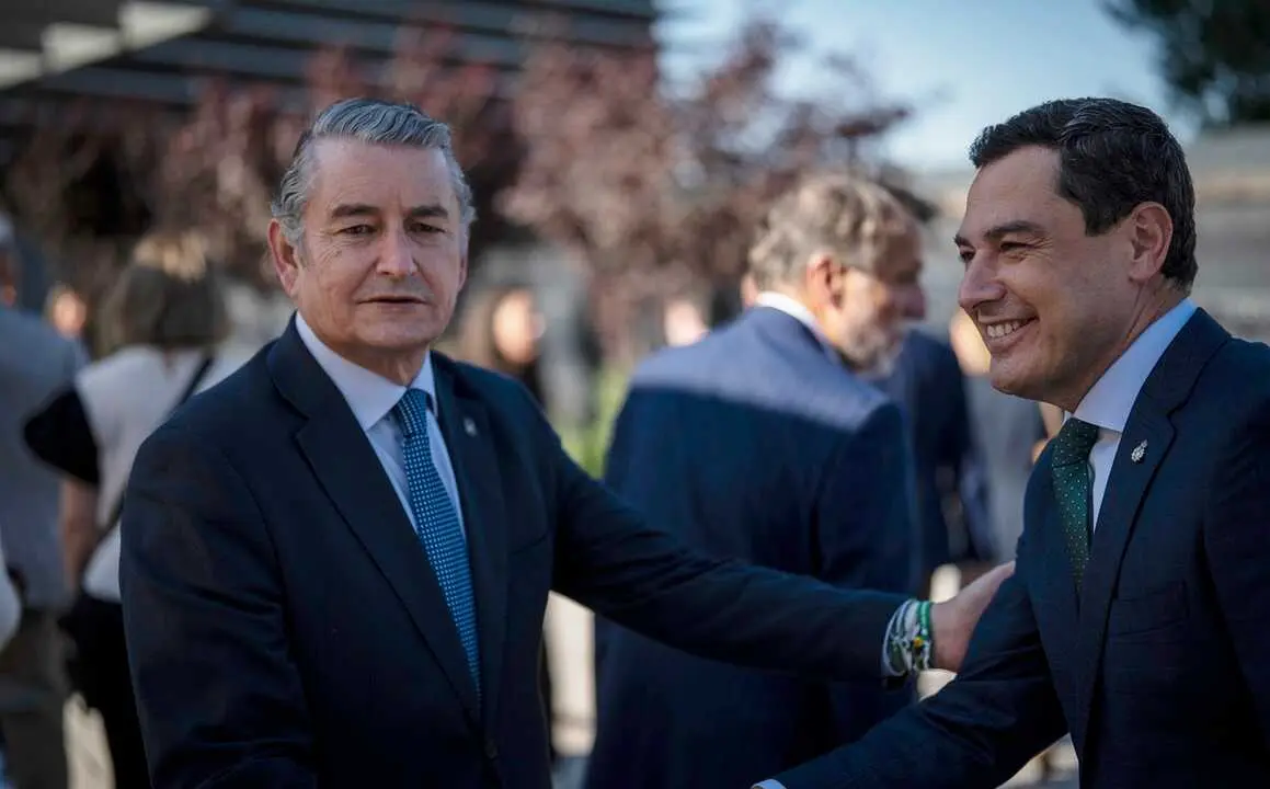 Sanz y Moreno se saludan