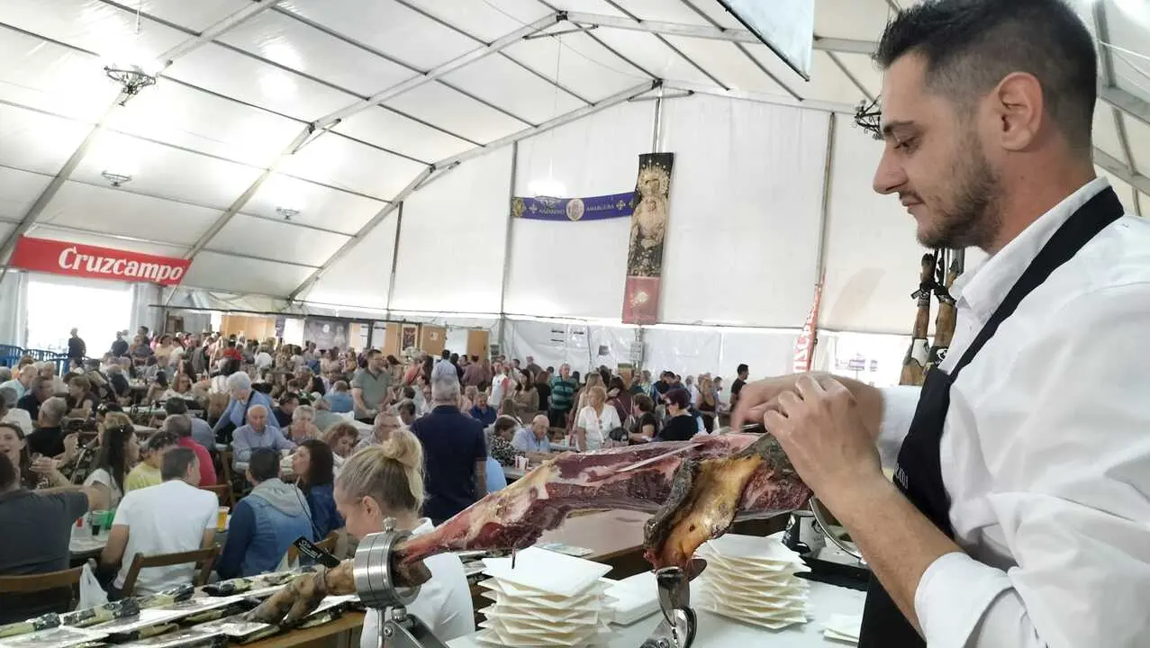Feria del Jam&oacute;n celebrado en Aracena. Fuente: Ayto. Aracena