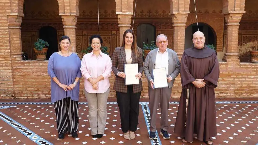 Colaboraci&oacute;n hist&oacute;rica entre Palos y la Parroquia de La R&aacute;bida. Fuente: Ayto. Palos