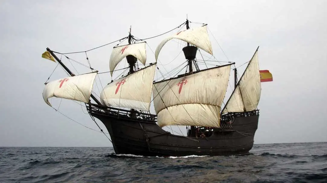 La Nao Victoria llega al Muelle de Levante en Huelva. Fuente: Nao Victoria