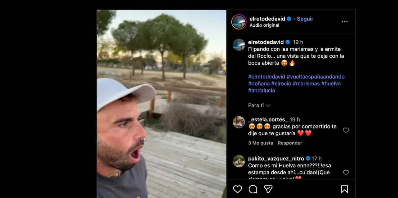Fuente: Instagram elretodedavid