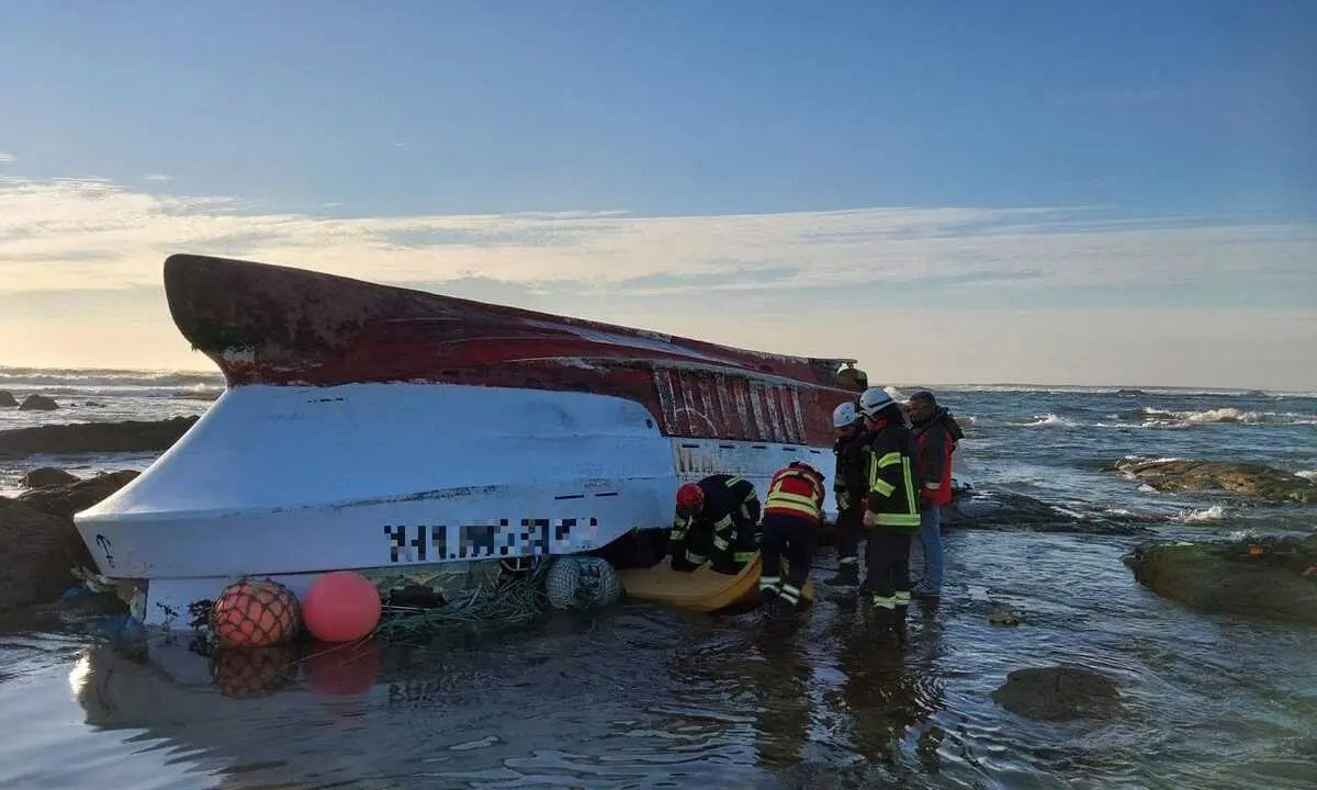 As&iacute; qued&oacute; la embarcaci&oacute;n tras el naufragio