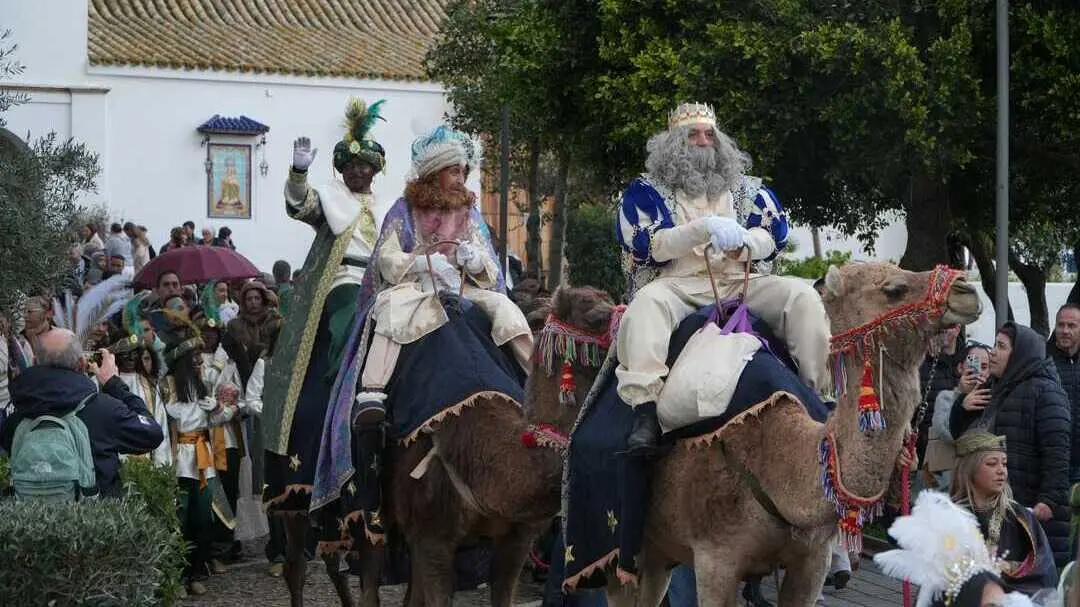 Los Reyes Magos llegan a Cartaya. Fuente: Facebook Ayto. Cartaya
