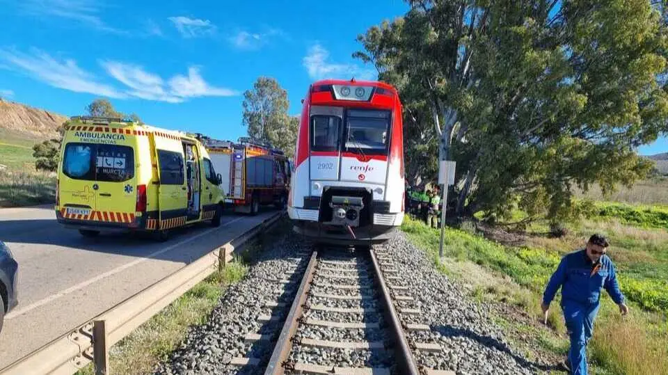 Tren accidentado en Cartagena